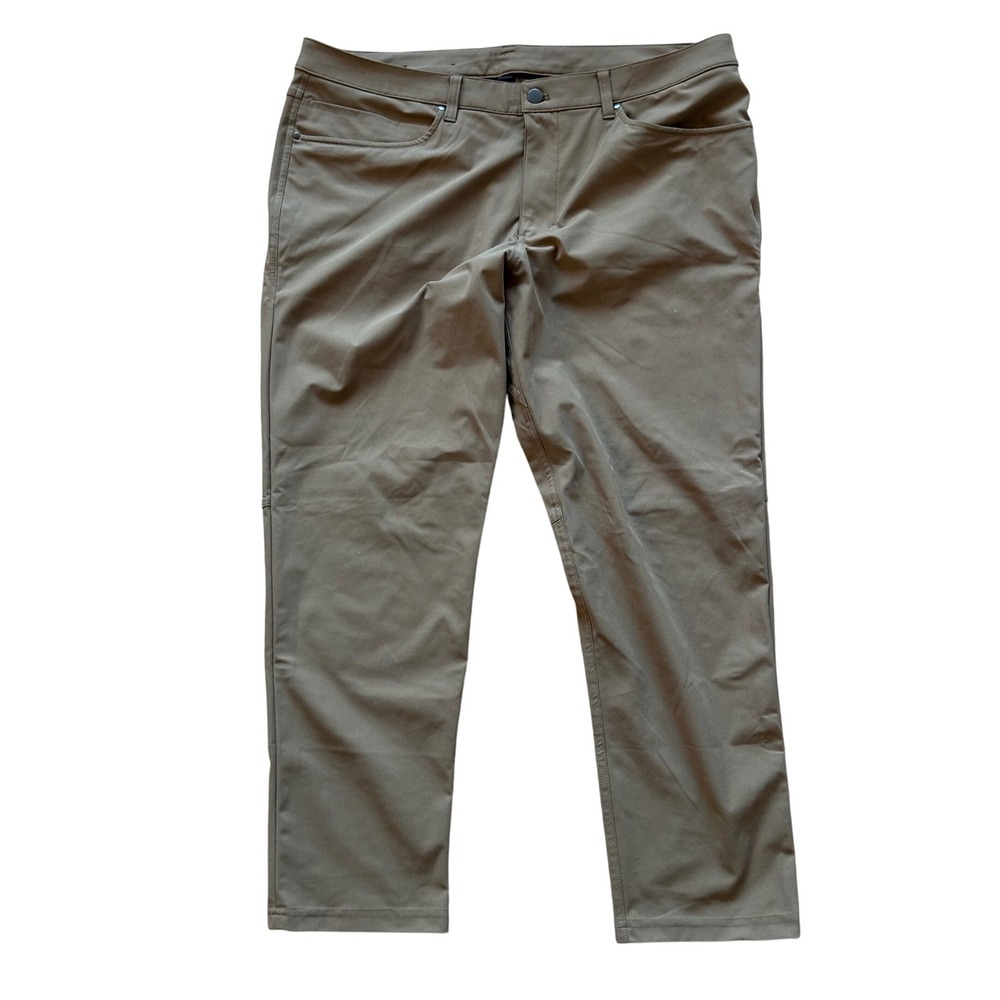 Lululemon ABC Commission Pants 38 Khaki Brown Technical Chino Casual Gorpcore